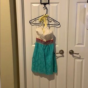 Juniors Halter Dress